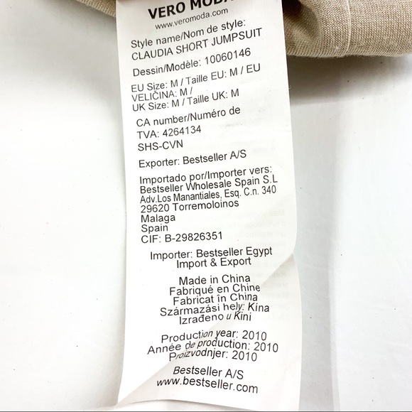 Vero Moda Jeans Claudia Short Jumpsuit - Picture 12 of 14